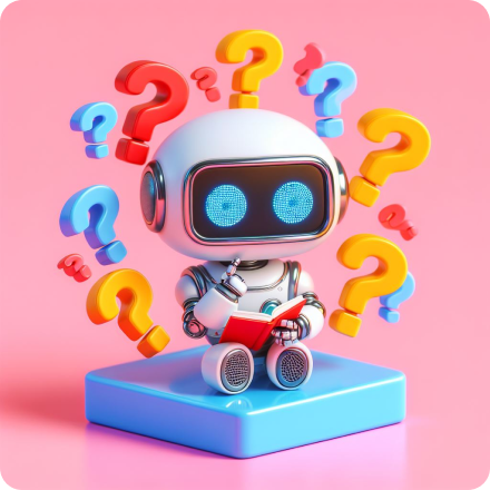 Robot with questions